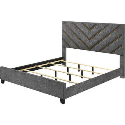  Crown Mark Zane King Upholstered Panel Bed B9275-K-HBFB/B9275-KQ-RAIL IMAGE 2