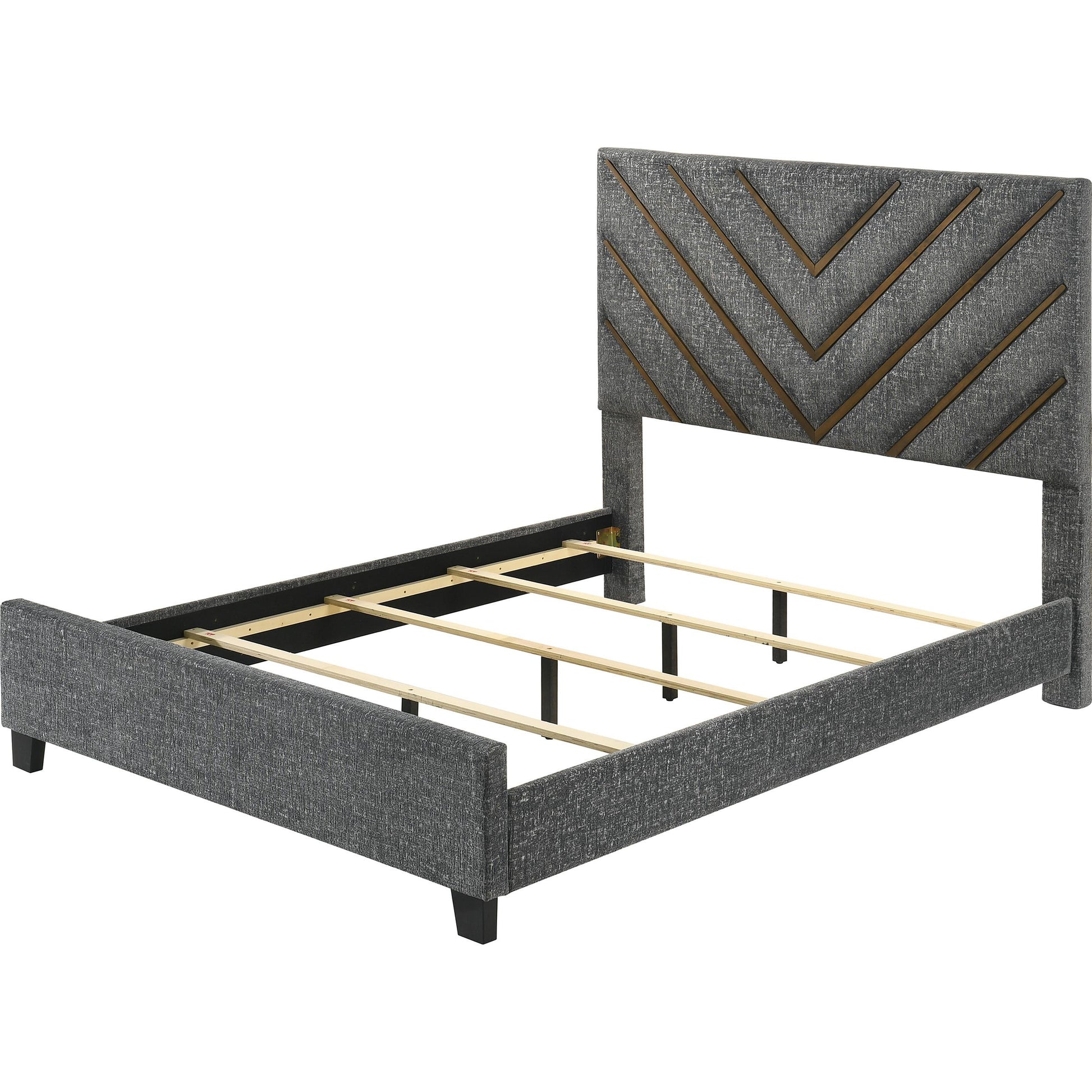  Crown Mark Zane Queen Upholstered Panel Bed B9275-Q-HBFB/B9275-KQ-RAIL IMAGE 2