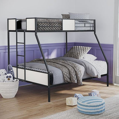  Furniture of America Molton FM-BK904BK-TF Twin/Full Metal Bunkbed IMAGE 1