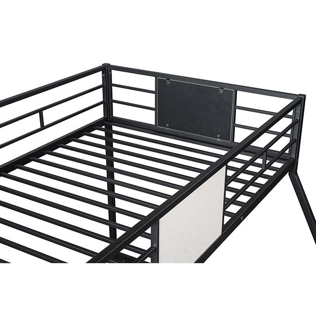  Furniture of America Molton FM-BK904BK-TF Twin/Full Metal Bunkbed IMAGE 2