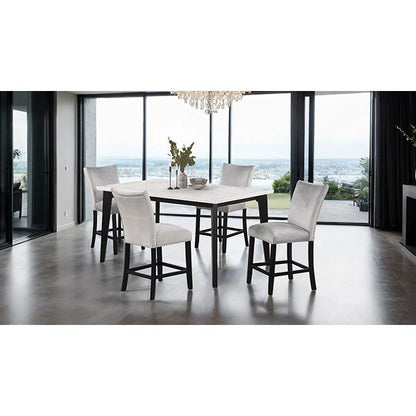  Furniture of America Sabro FM3330BK-PT-TABLE Rectangular Counter Height Table IMAGE 2
