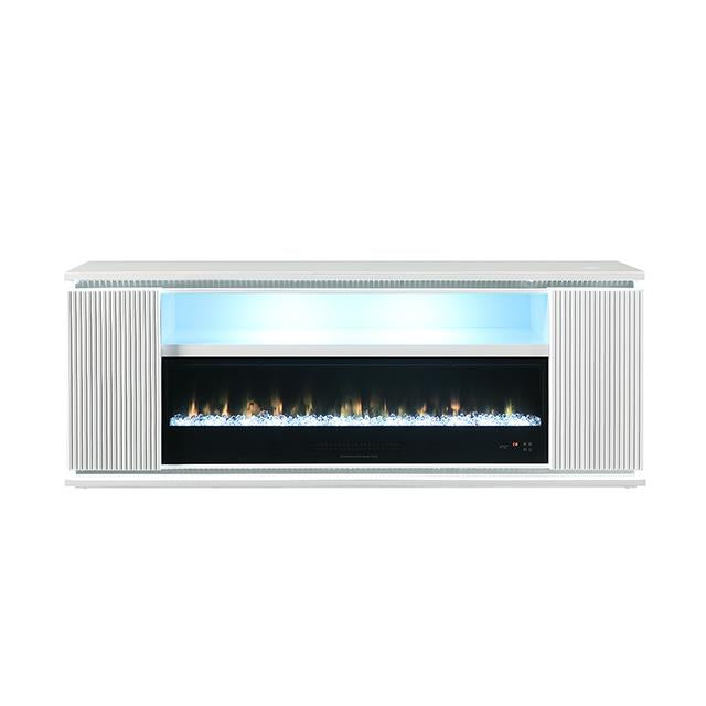  Furniture of America Medea FM-AC8011WH-TV 71" TV Stand with Electric Fire Place IMAGE 7