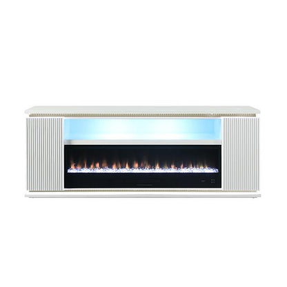  Furniture of America Medea FM-AC8011WH-TV 71" TV Stand with Electric Fire Place IMAGE 8
