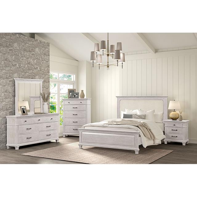  Furniture of America Swanley FM7707GY-Q-BED Queen Bed IMAGE 2