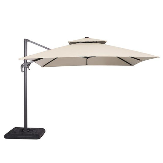  Furniture of America Hero LA-A028BG+BASE 10" Square Umbrella with Double Top & 37" Large Base IMAGE 1