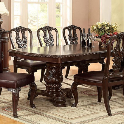  Furniture of America Bellagio CM3319T-7PC-FABRIC 7 Pc Dining Table Set IMAGE 9
