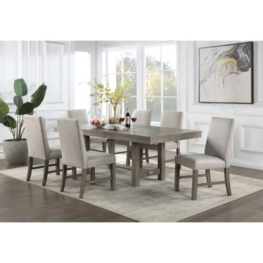  Furniture of America San Antonio CM3251GY-T-7PC 7 Pc Dining Table Set IMAGE 1