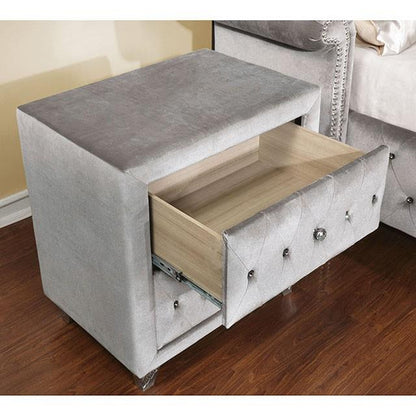  Furniture of America Alzir FM7150GY-N Night Stand IMAGE 2