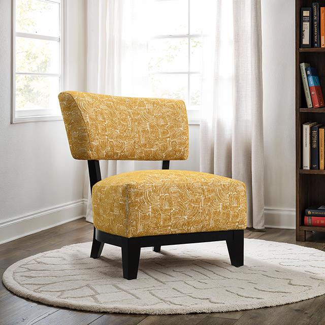  Furniture of America Aveni FM-AC6008YL Accent Chair IMAGE 2