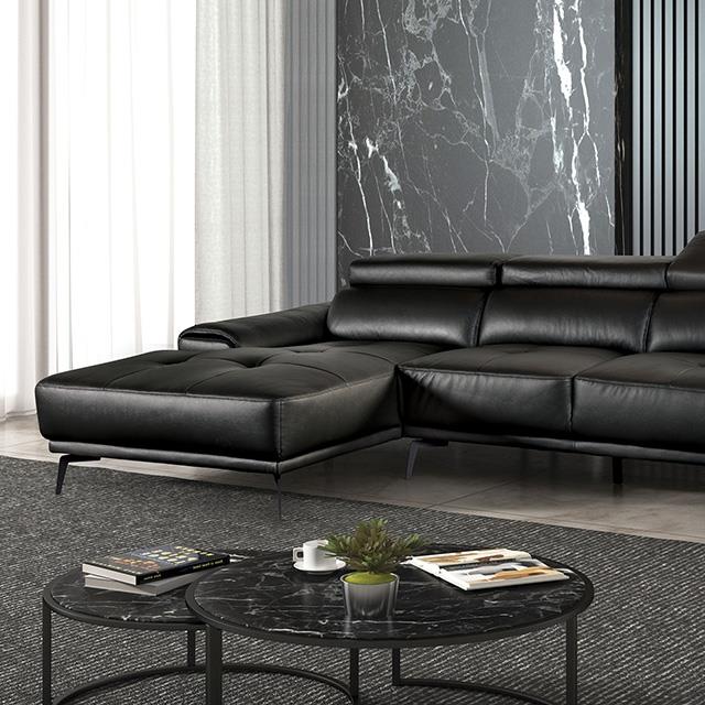  Furniture of America Vadso FM69005BK-SECT-L Sectional IMAGE 1