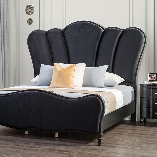  Furniture of America Melodi Parc FM7416BK-Q-BED Queen Bed IMAGE 1