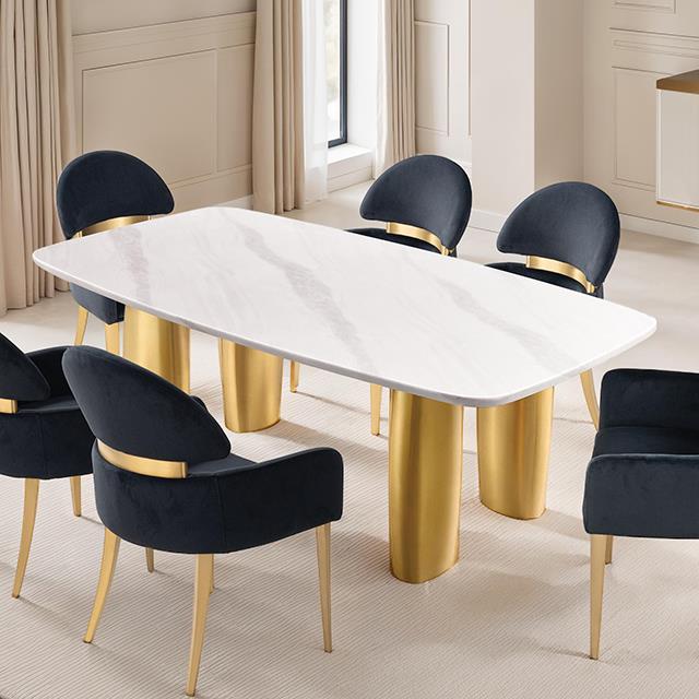  Furniture of America Northall FM37004WH-T-TABLE Dining Table IMAGE 1