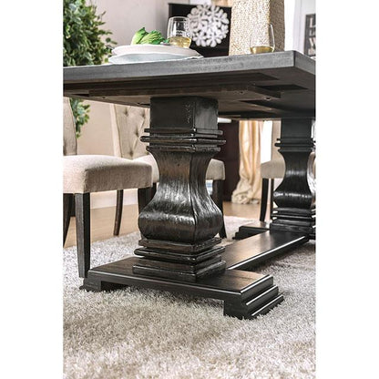  Furniture of America Nerissa CM3840T-7PC-GY 7 Pc Dining Table Set IMAGE 3