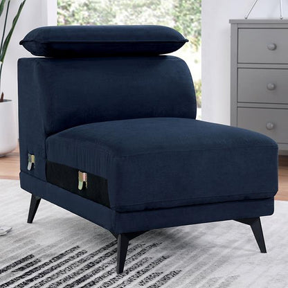  Furniture of America Napanee CM6254BL-AC Armless Chair IMAGE 1