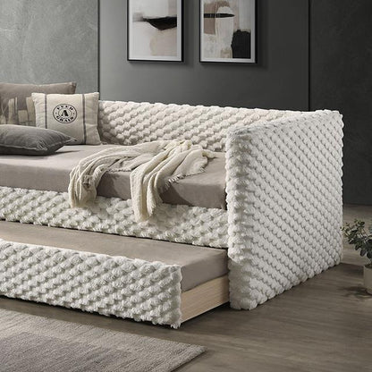  Furniture of America Palmeri FM1201WH-BED Twin Daybed with Trundle IMAGE 1
