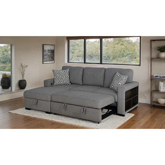  Furniture of America Chatham FM64005GY-SECT-L Sectional IMAGE 4
