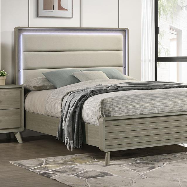  Furniture of America Rainier FM72002GY-EK-U-BED King Bed IMAGE 1