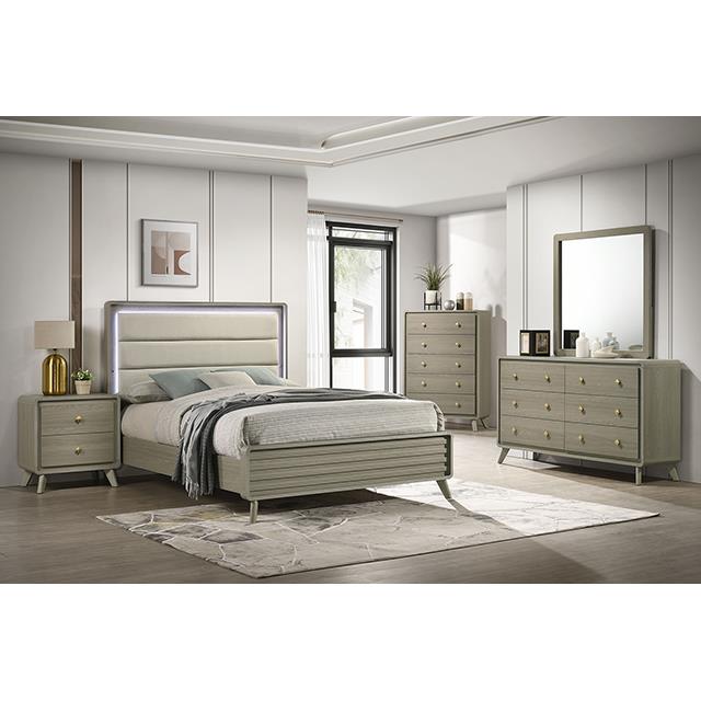  Furniture of America Rainier FM72002GY-EK-U-BED King Bed IMAGE 2