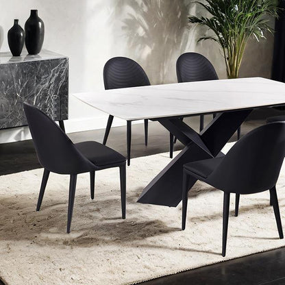  Furniture of America Lenvik FM3700BK-T-TABLE Dining Table IMAGE 3