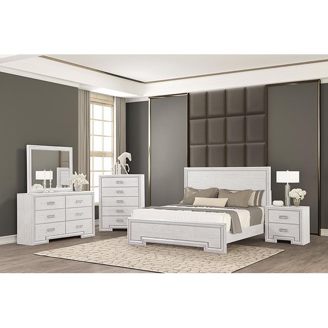  Furniture of America Basilone FM7440WH-N Nightstand IMAGE 2
