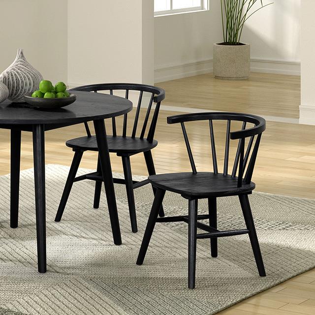  Furniture of America Yate FM3102BK-RT-5PC 5 Pc Dining Table Set IMAGE 7