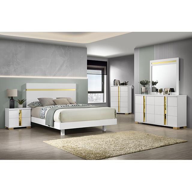  Furniture of America Lillestrom FM7217WH-T-BED Twin Bed IMAGE 3
