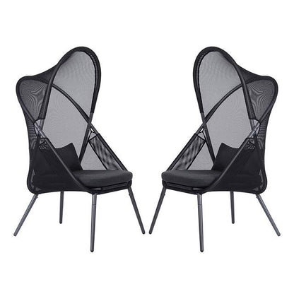  Furniture of America Alverta GM-1014BK-2PK Set Of 2 Foldable Chair IMAGE 2
