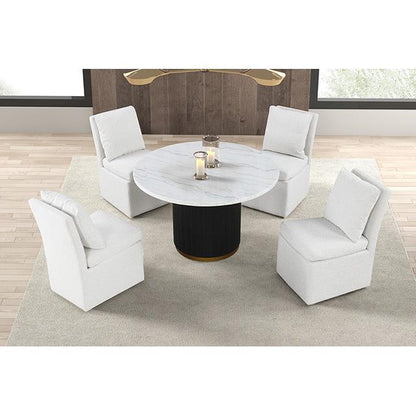  Furniture of America Varde FM3431WH-RT-5PC-00WH 5 Pc Dining Table Set IMAGE 2