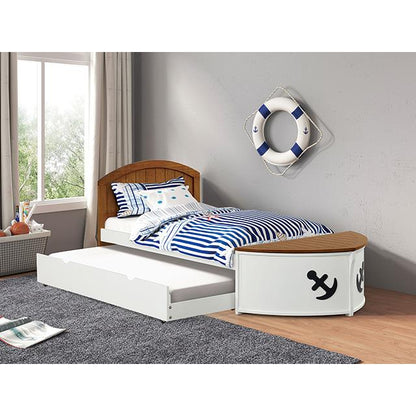  Furniture of America Poseidon FM7629AK-T-BED+TR Twin Captain Bed IMAGE 3