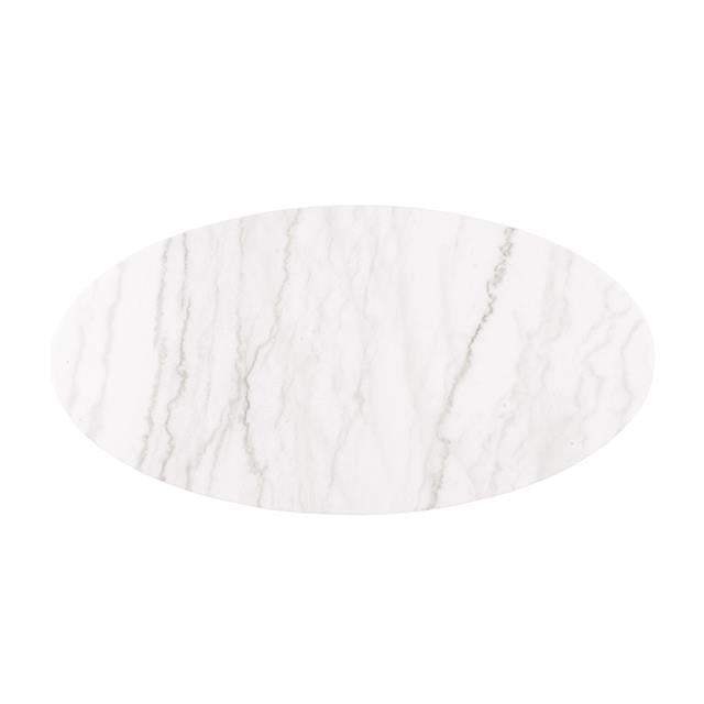  Furniture of America Virden FM47000BK-CO Oval Cocktail Table IMAGE 3