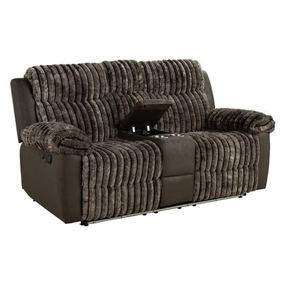  Furniture of America Dionysus FM64003BR-LV-M Manual Reclining Loveseat IMAGE 3
