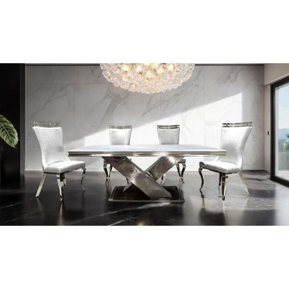  Furniture of America Palazzo FM33002SV-T-TABLE Dining Table IMAGE 3
