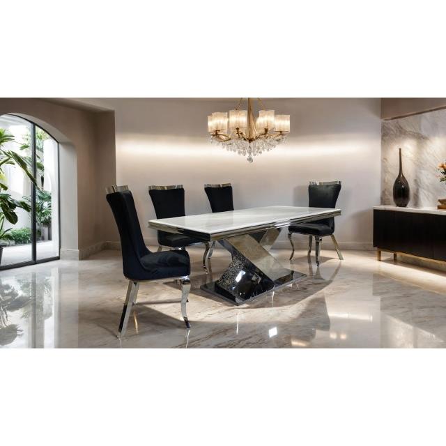  Furniture of America Palazzo FM33002SV-T-TABLE Dining Table IMAGE 4