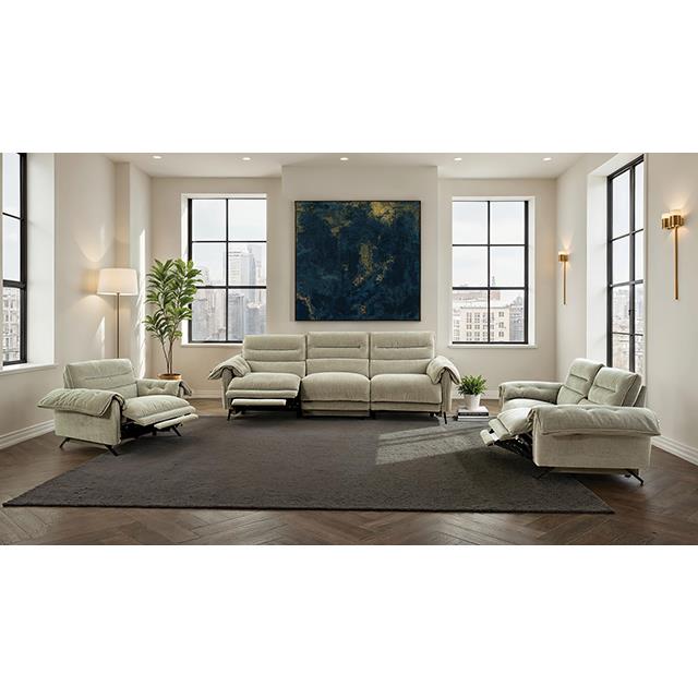  Furniture of America Morley CM9943TP-LV-PM-PK Power Loveseat IMAGE 2