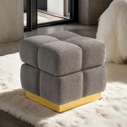  Furniture of America Aileen FM-AC8006GY Storage Stool IMAGE 1
