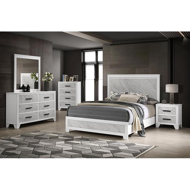  Furniture of America Darlene FM72018WH-Q-BED Queen Bed IMAGE 2