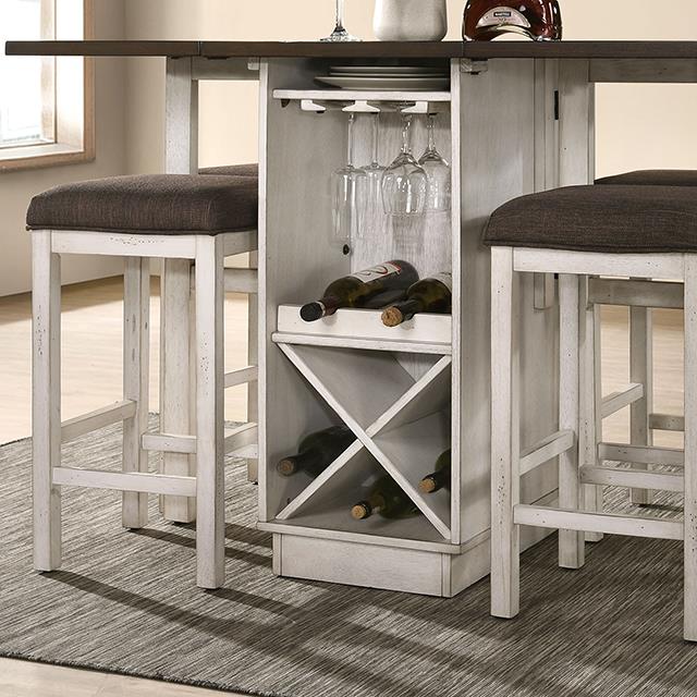  Furniture of America Bingham CM3168BR-PT-5PC 5 Pc Counter Height Table Set IMAGE 4