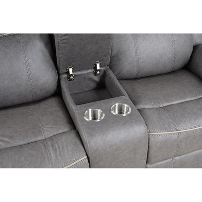  Furniture of America Agata NX6001WG-LV Glider Recliner Loveseat IMAGE 4