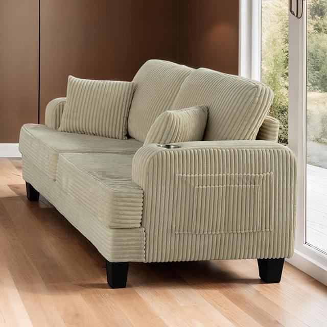  Furniture of America Moretaine SL6932BG-LV-PK Loveseat IMAGE 1
