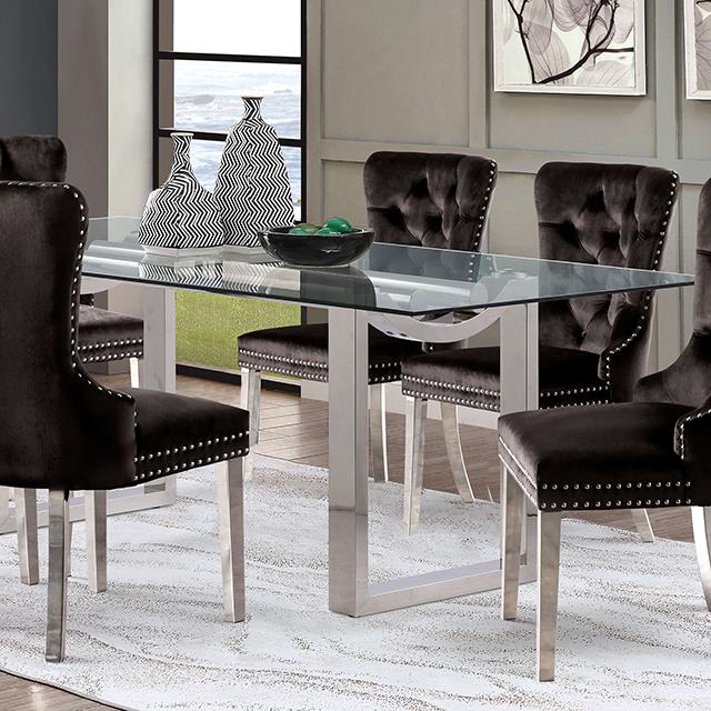  Furniture of America Silvestri FM37000SV-T-TABLE Dining Table IMAGE 3