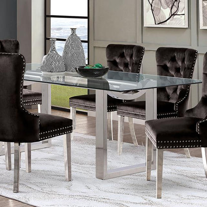  Furniture of America Silvestri FM37000SV-T-TABLE Dining Table IMAGE 3