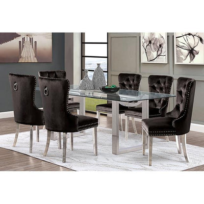  Furniture of America Silvestri FM37000SV-T-TABLE Dining Table IMAGE 4