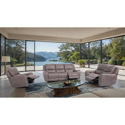  Furniture of America Demetrius CM9931BR-CH-PM Power Recliner IMAGE 2