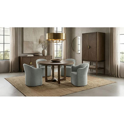  Furniture of America Clarksburg FM39018WN-RT Round Dining Table IMAGE 2