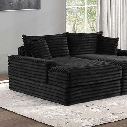 Furniture of America Tavedestrand FM6900BK-PK Double Chaise Sofa IMAGE 1