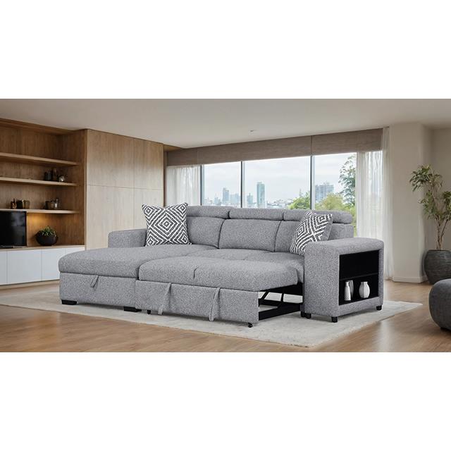  Furniture of America Chatteris FM64000GY-SECT-L Sectional IMAGE 4