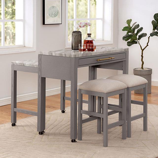  Furniture of America Whitehall FOA3544LG-PT-5PC 5 Pc Counter Height Table Set IMAGE 1