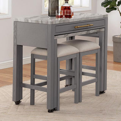  Furniture of America Whitehall FOA3544LG-PT-5PC 5 Pc Counter Height Table Set IMAGE 4