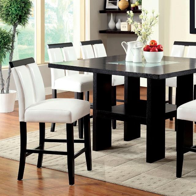  Furniture of America Luminar CM3559PT-7PC 7 Pc Counter Height Table Set IMAGE 5
