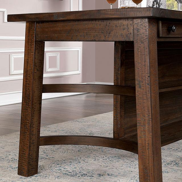  Furniture of America Fredonia CM3902PT-6PC 6 Pc Counter Height Table Set with Bench IMAGE 2
